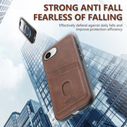For iPhone 16e AZNS K1 Series Card Slot Business Phone Case(Blue)