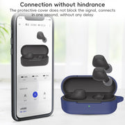 For Sony WF-C510 Bluetooth Earphone Silicone Protective Case(Dark Green)