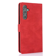 For Samsung Galaxy S25 5G Fantasy Skin-feel Calfskin Texture Leather Phone Case(Red)