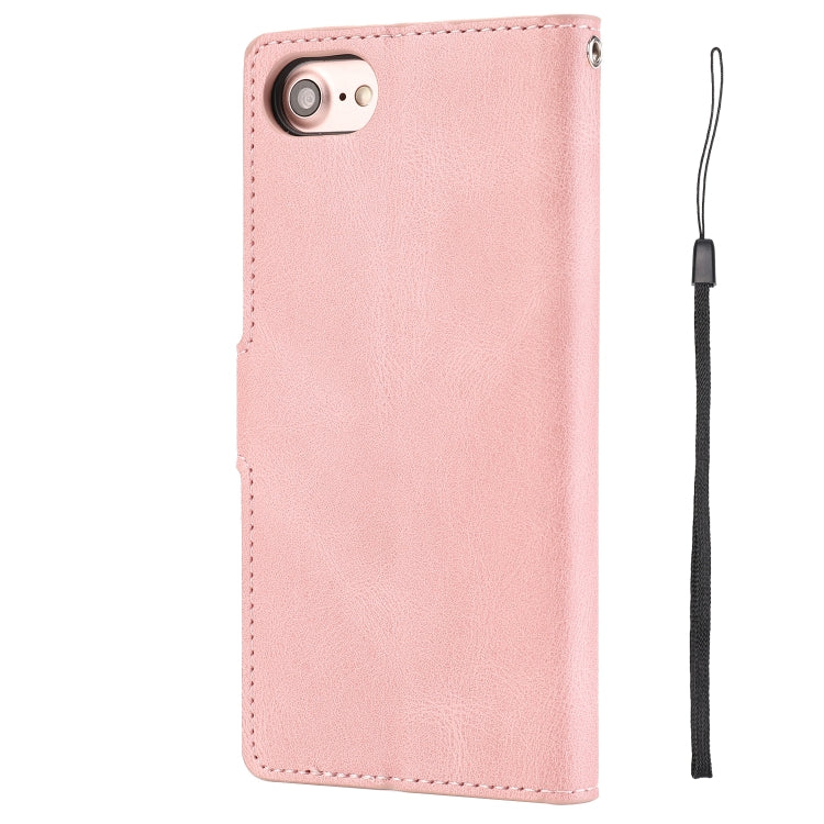 For iPhone 16e Fantasy Skin-feel Calfskin Texture Leather Phone Case(Pink)
