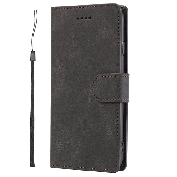 For iPhone 16e Fantasy Skin-feel Calfskin Texture Leather Phone Case(Black)