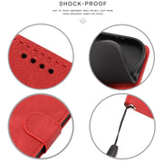 For iPhone 16e Fantasy Skin-feel Calfskin Texture Leather Phone Case(Red)