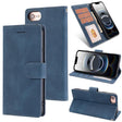 For iPhone 16e Fantasy Skin-feel Calfskin Texture Leather Phone Case(Blue) - iPhone 16e Cases by PMC TechLife | Online Shopping South Africa | PMC TechLife | Buy Now Pay Later Mobicred
