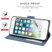 For iPhone 16e Fantasy Skin-feel Calfskin Texture Leather Phone Case(Blue)