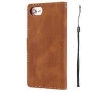 For iPhone 16e Fantasy Skin-feel Calfskin Texture Leather Phone Case(Brown)