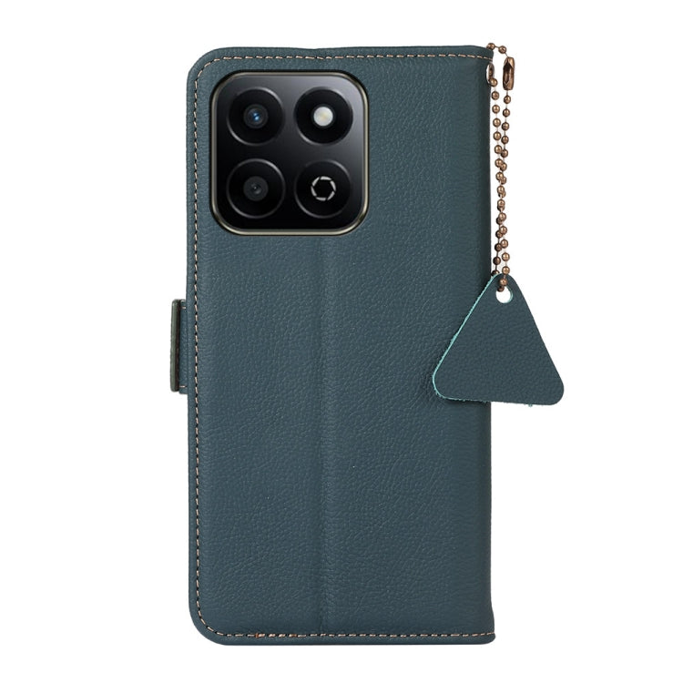 For Honor Play 60 Plus / 200 Smart Side-Magnetic TJ Genuine Leather RFID Phone Case(Green)
