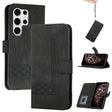 For Samsung Galaxy S25 Ultra 5G Cubic Skin Feel Flip Leather Phone Case(Black) - Galaxy S25 Ultra 5G Cases by PMC TechLife | Online Shopping South Africa | PMC TechLife | Buy Now Pay Later Mobicred