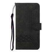 For Samsung Galaxy S25 Ultra 5G Cubic Skin Feel Flip Leather Phone Case(Black)