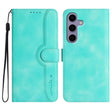 For Samsung Galaxy S25 5G Heart Pattern Skin Feel Leather Phone Case(Light Blue) - free shipping - PMC Jewellery - Order now!