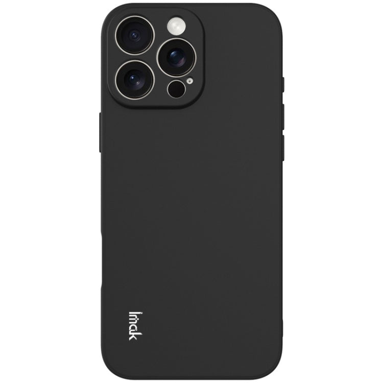 For iPhone 16 Pro Max imak UC-4 Series Straight Edge TPU Phone Case(Black)