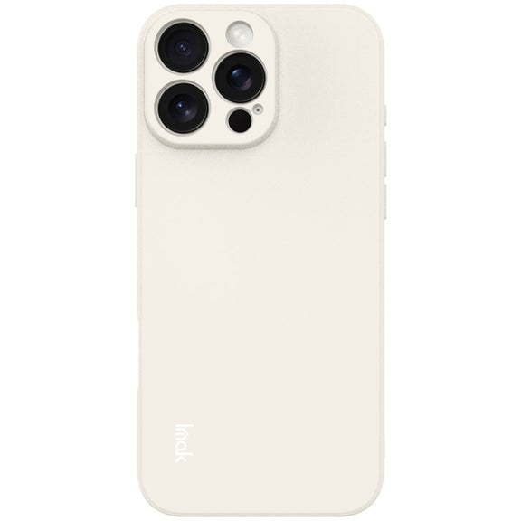 For iPhone 16 Pro Max imak UC-4 Series Straight Edge TPU Phone Case(White)