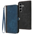 For Samsung Galaxy S25+ 5G Side Buckle Double Fold Hand Strap Leather Phone Case(Royal Blue) - free shipping - PMC TechLife - Order now!