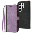 For Samsung Galaxy S25 Ultra 5G Side Buckle Double Fold Hand Strap Leather Phone Case(Purple) - Galaxy S25 Ultra 5G Cases by PMC TechLife | Online Shopping South Africa | PMC TechLife | Buy Now Pay Later Mobicred