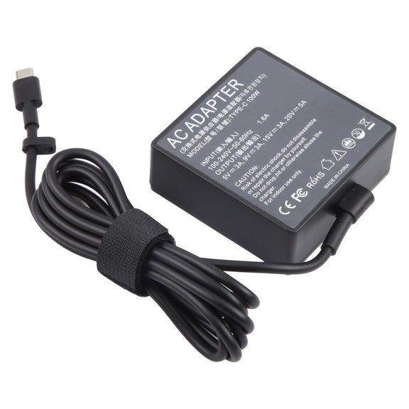 100W 20V 5A USB Type-C Plug Laptop Notebook Power Adapter For ASUS, Plug:AU Plug