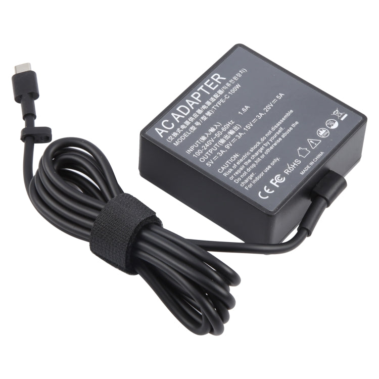 100W 20V 5A USB Type-C Plug Laptop Notebook Power Adapter For ASUS, Plug:EU Plug