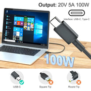 100W 20V 5A USB Type-C Plug Laptop Notebook Power Adapter For ASUS, Plug:AU Plug