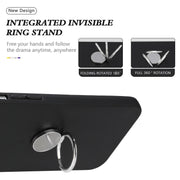 For Samsung Galaxy S25 5G Matte Ring Holder TPU Phone Case(Silver)