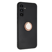 For Samsung Galaxy S25+ 5G Matte Ring Holder TPU Phone Case(Rose Gold)