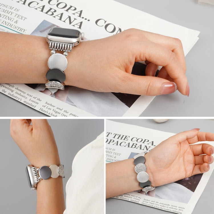 For Apple Watch 46mm / 49mm / 45mm / 44mm Alloy Chain Metal Watch Band(Silver Grey)