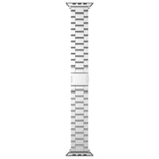 For Apple Watch 46mm / 49mm / 45mm / 44mm Tri-beads Magnetic Titanium Alloy Watch Band(Silver)