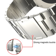 For Apple Watch 42mm / 41mm / 40mm / 38mm Tri-beads Magnetic Titanium Alloy Watch Band(Silver)