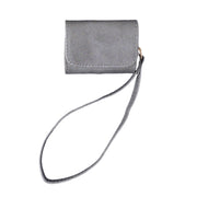 For AirPods 4 Cowhide Texture PU Headset Shockproof Case(Grey)