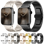 For Apple Watch 42mm / 41mm / 40mm / 38mm Side Release Stainless Steel Watch Band(Grey)
