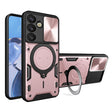 For Samsung Galaxy S25 5G CD Texture Sliding Camshield Magnetic Holder Phone Case(Pink) - free shipping - PMC Jewellery - Order now!