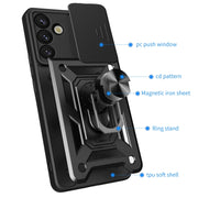 For Samsung Galaxy S25+ 5G Sliding Camera Cover Design TPU+PC Phone Case(Green)