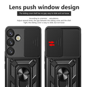 For Samsung Galaxy S25+ 5G Sliding Camera Cover Design TPU+PC Phone Case(Silver)