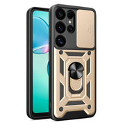 For Samsung Galaxy S25 Ultra 5G Sliding Camera Cover Design TPU+PC Phone Case(Gold)