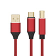 2 in 1 Type-C and USB-A to USB-B MIDI Instruments Printer Cable, Length: 1m, Length:1m(Red) - Multifunctional Cable by PMC Jewellery | Online Shopping South Africa | PMC Jewellery | Buy Now Pay Later Mobicred