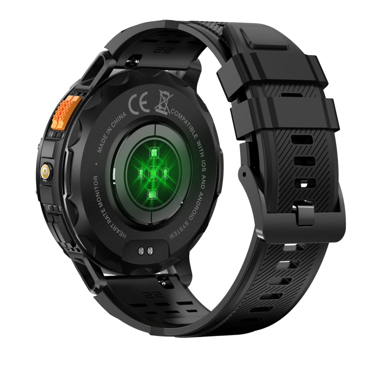 K65 1.43 inch Bluetooth Call Smart Watch, Support Heart Rate / Blood Oxygen(Black)