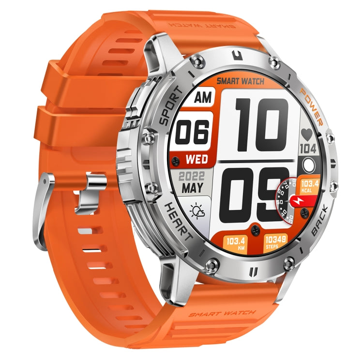 K65 1.43 inch Bluetooth Call Smart Watch, Support Heart Rate / Blood Oxygen(Orange)