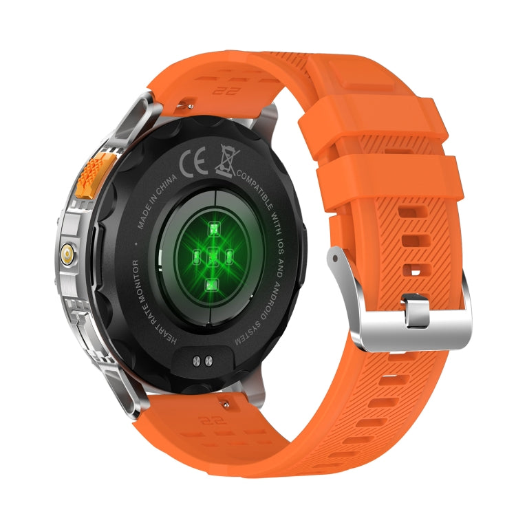 K65 1.43 inch Bluetooth Call Smart Watch, Support Heart Rate / Blood Oxygen(Orange)