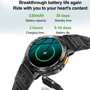 K65 1.43 inch Bluetooth Call Smart Watch, Support Heart Rate / Blood Oxygen(Black)