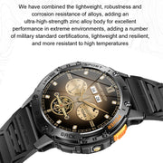 K65 1.43 inch Bluetooth Call Smart Watch, Support Heart Rate / Blood Oxygen(Orange)