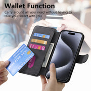 For iPhone 16 Pro Max CaseNeo MagSafe RFID Anti-theft Retro Leather Phone Case(Black)