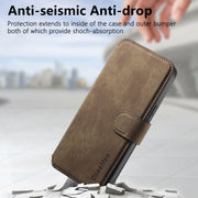 For iPhone 16 Pro Max CaseNeo MagSafe RFID Anti-theft Retro Leather Phone Case(Brown)