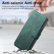 For iPhone 16 Pro Max CaseNeo MagSafe RFID Anti-theft Retro Leather Phone Case(Green)