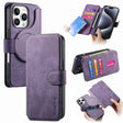 For iPhone 16 Pro Max CaseNeo MagSafe RFID Anti-theft Retro Leather Phone Case(Purple) - free shipping - PMC Jewellery - Order now!