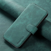 For iPhone 16 Plus CaseNeo MagSafe RFID Anti-theft Retro Leather Phone Case(Green)