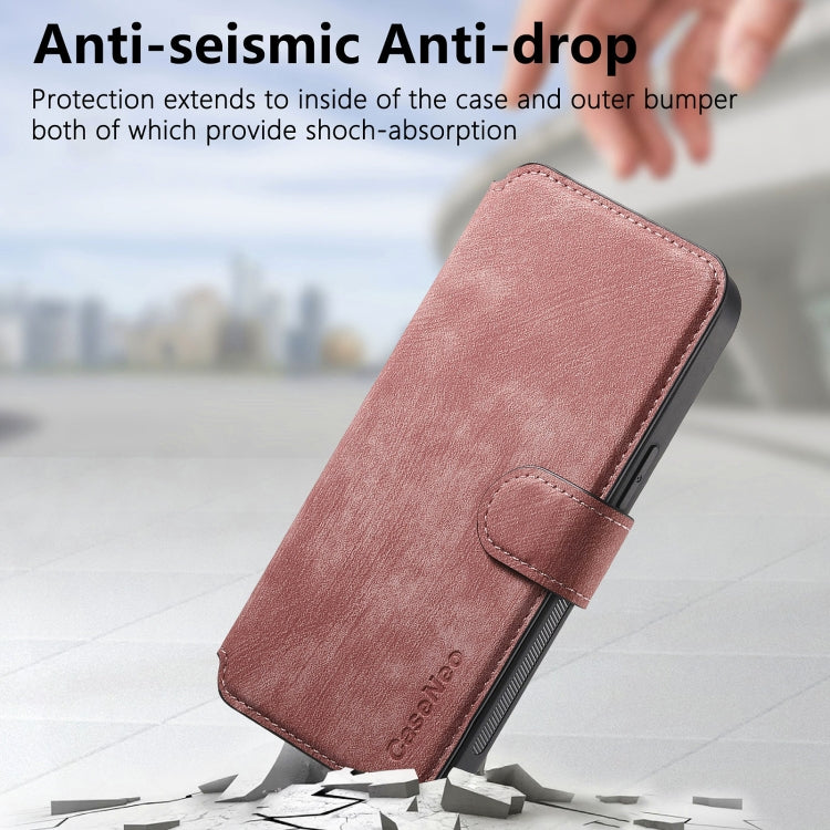 For iPhone 16 Plus CaseNeo MagSafe RFID Anti-theft Retro Leather Phone Case(Pink)