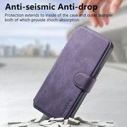 For iPhone 16 Plus CaseNeo MagSafe RFID Anti-theft Retro Leather Phone Case(Purple)