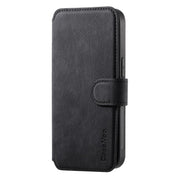 For iPhone 16e CaseNeo MagSafe RFID Anti-theft Retro Leather Phone Case(Black)
