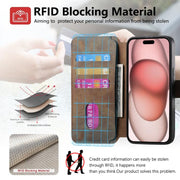 For iPhone 16e CaseNeo MagSafe RFID Anti-theft Retro Leather Phone Case(Brown)