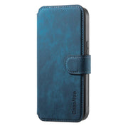 For iPhone 16e CaseNeo MagSafe RFID Anti-theft Retro Leather Phone Case(Blue)