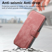 For iPhone 16e CaseNeo MagSafe RFID Anti-theft Retro Leather Phone Case(Pink)