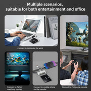 NK-1046TL Pro USB-C / Type-C, 8 Pin, USB to USB-C / Type-C, USB, SATA Interface Multi-function Adapter(White)