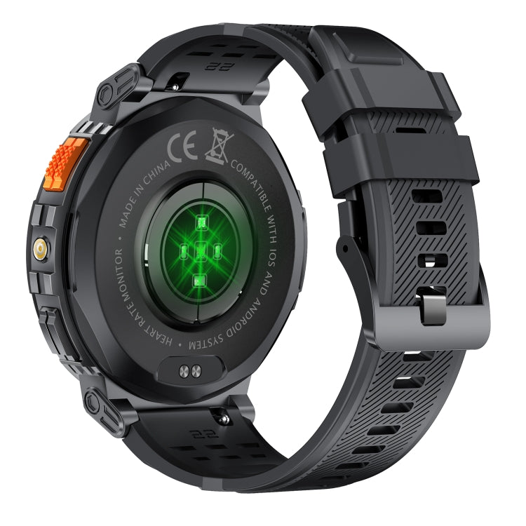 LEMFO K66 1.85 inch Bluetooth Call Smart Watch, Support Heart Rate / Blood Oxygen(Black)